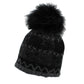 Plaid Genuine Fur Hat