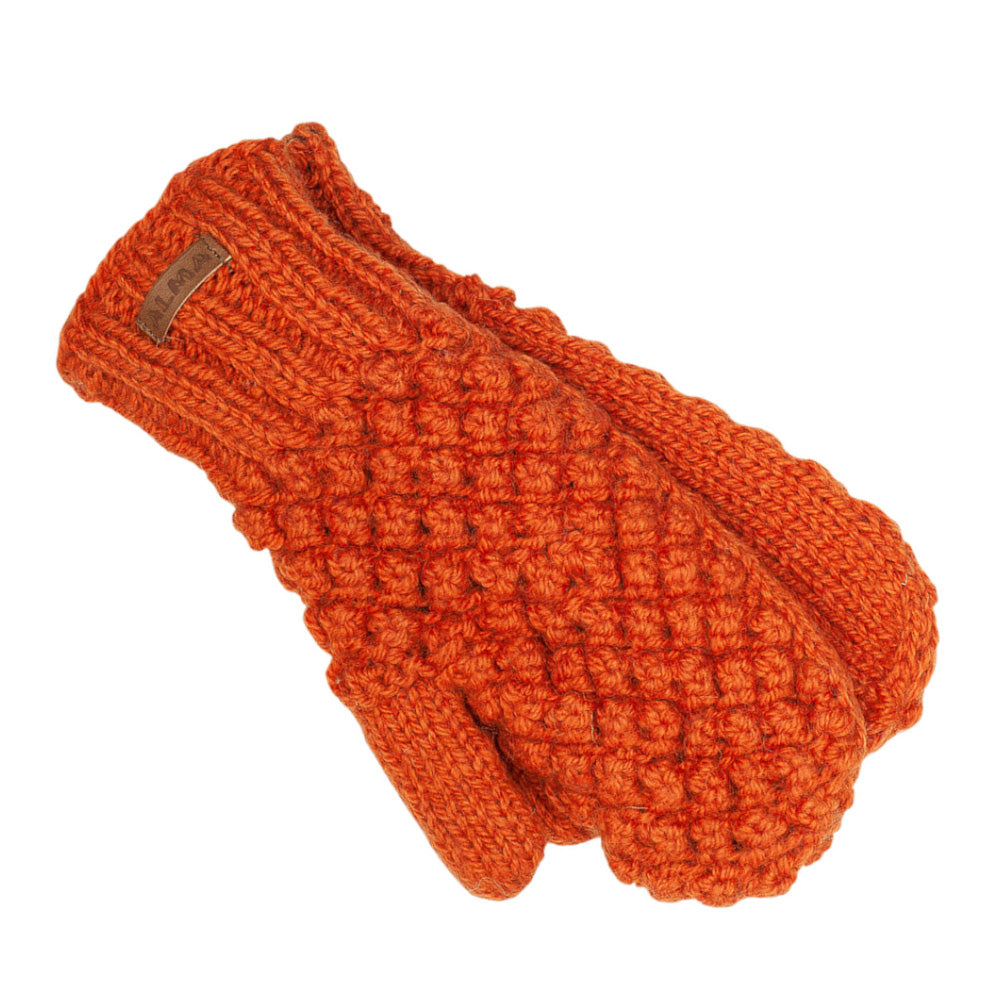 Popcorn Knit Mitts