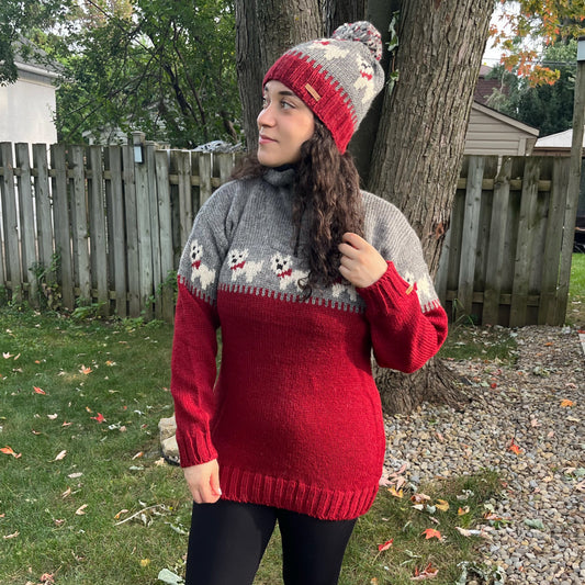 Unlined Long Wool Sweater