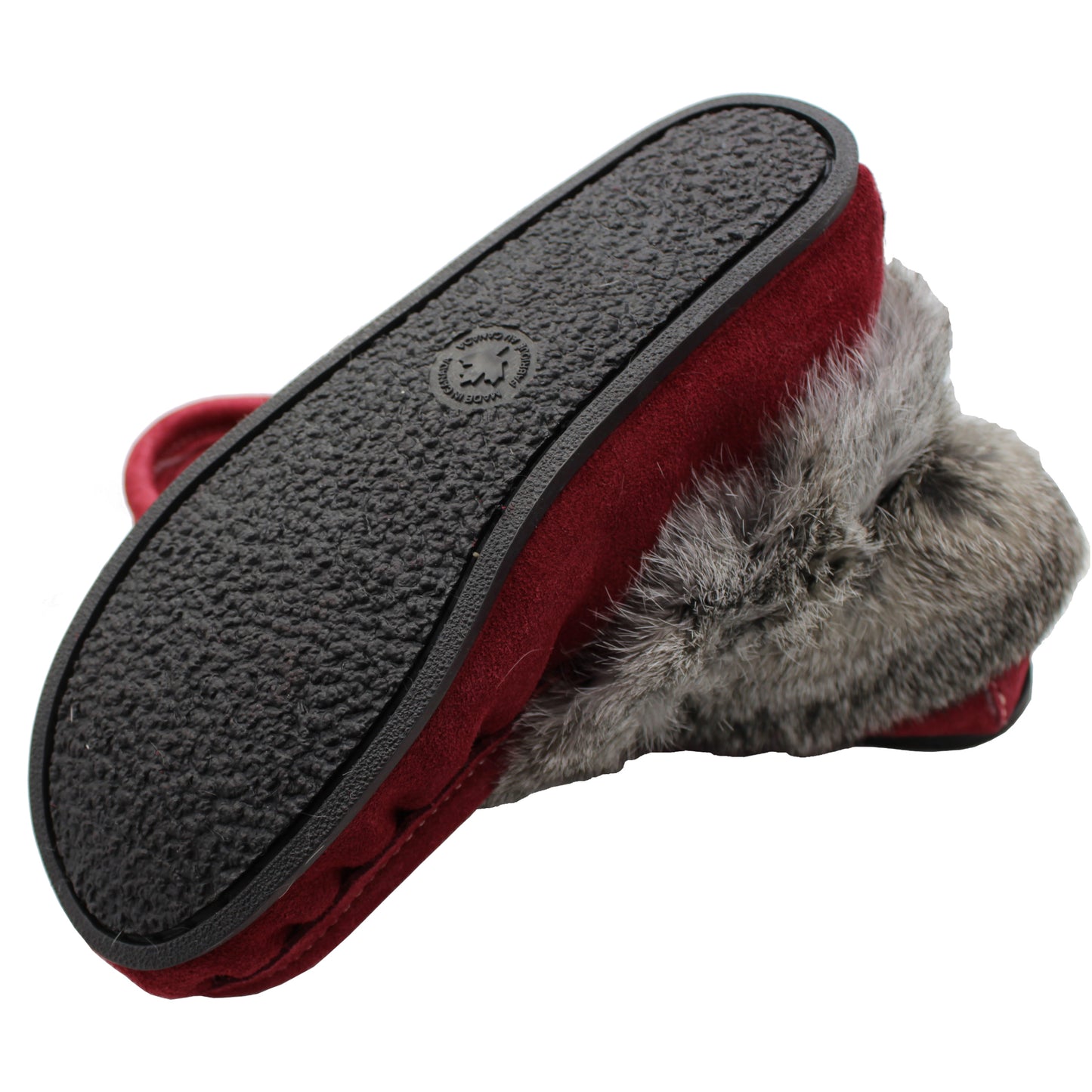 Beaded Suede Gumsole Moccasins