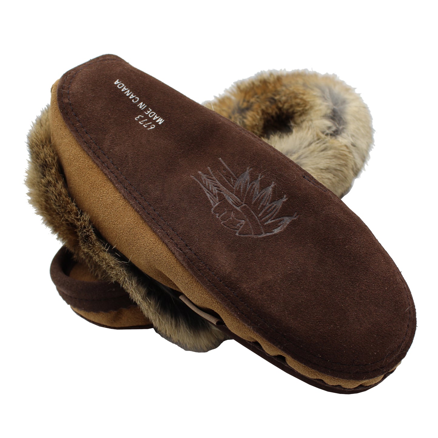 Beaded Suede Two Tone Moccasins