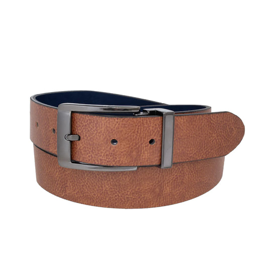 Reversible Smooth Leather Belt - 35MM