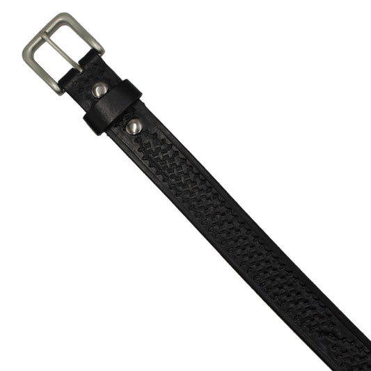 Basketweave Leather Belt