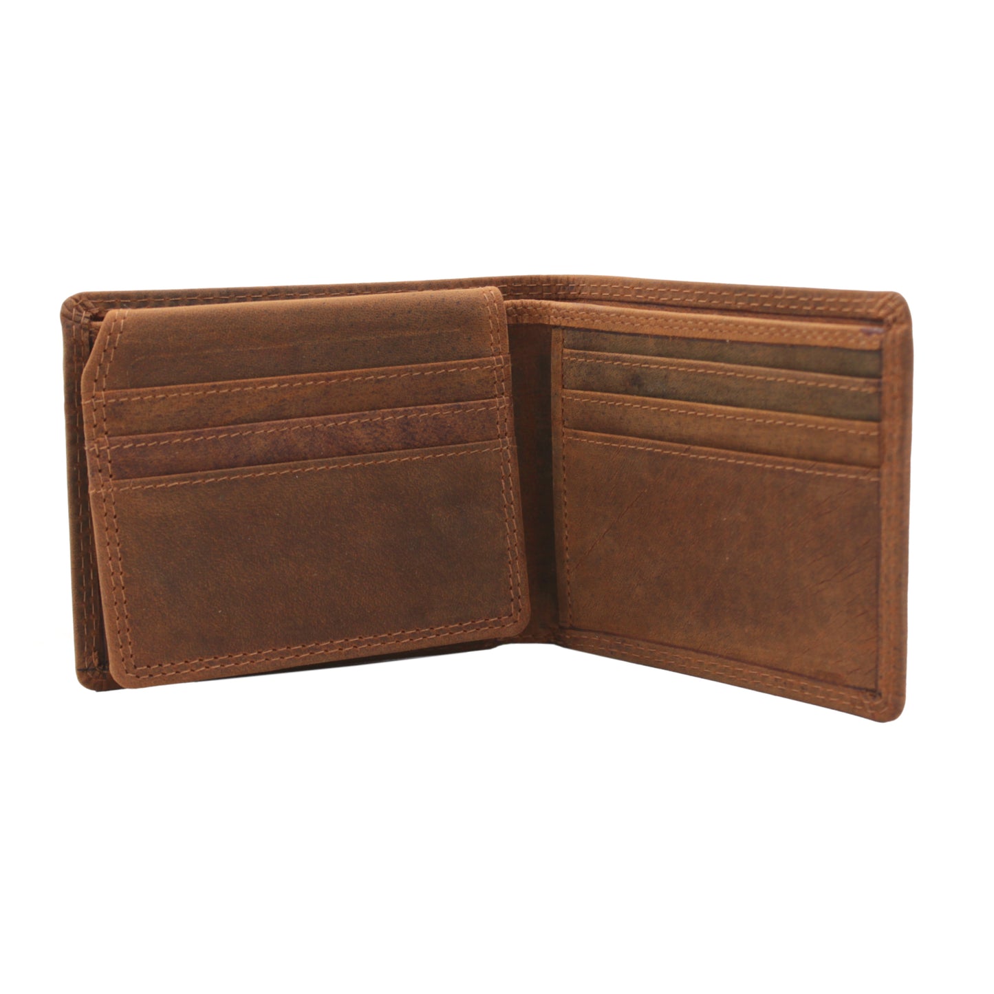 RE Leather Wallet - BiFold Top Flap