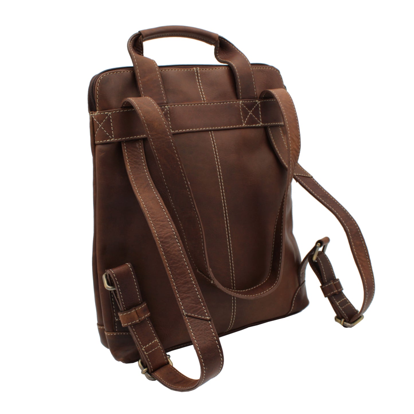 RE Leather Back Pack (12"x 13"x 3.5")