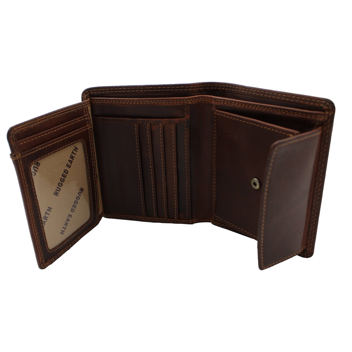 RE Leather Wallet - Trifold with Coin