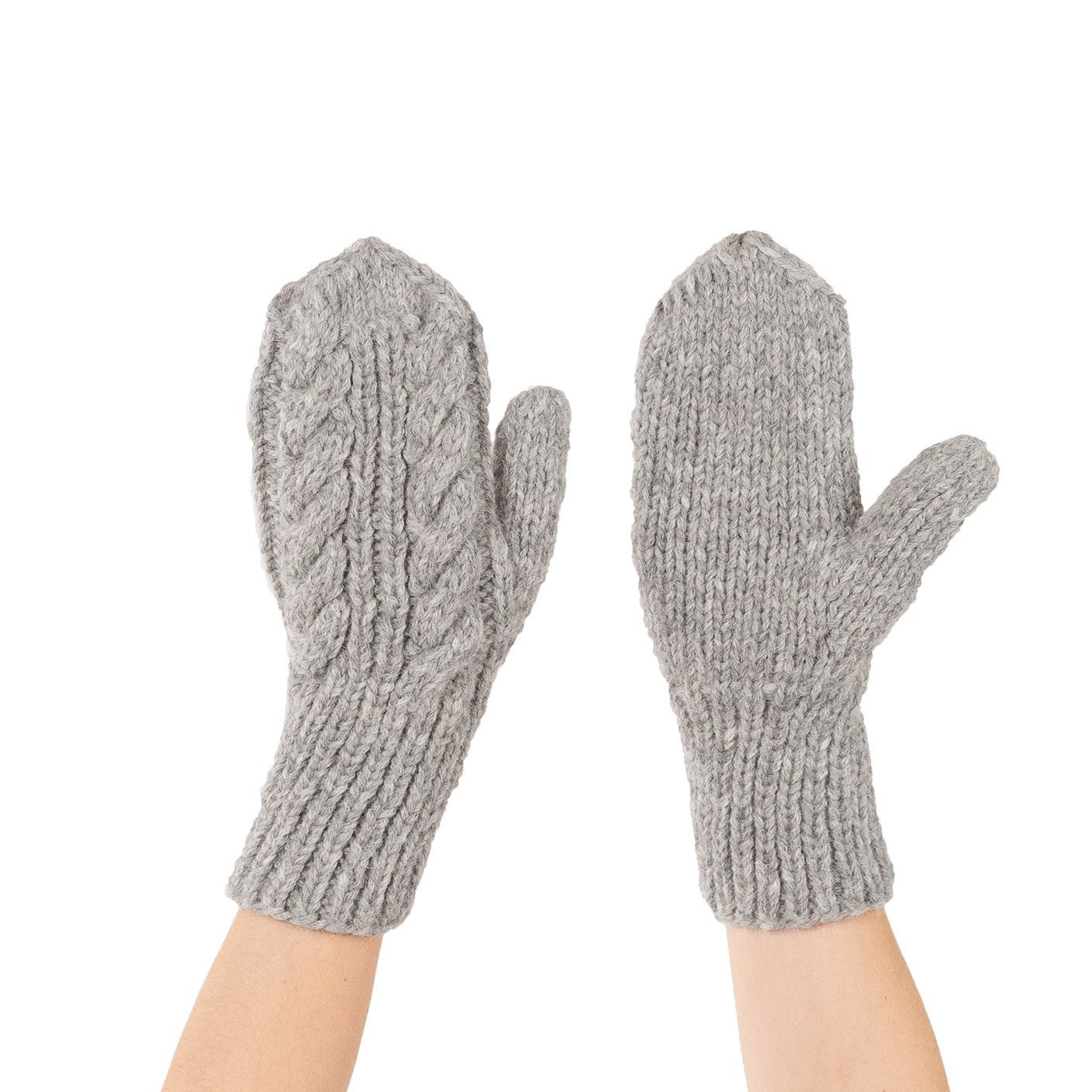 Hand knit Alpaca Mitts