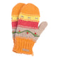 Striped Embroidered Mitts