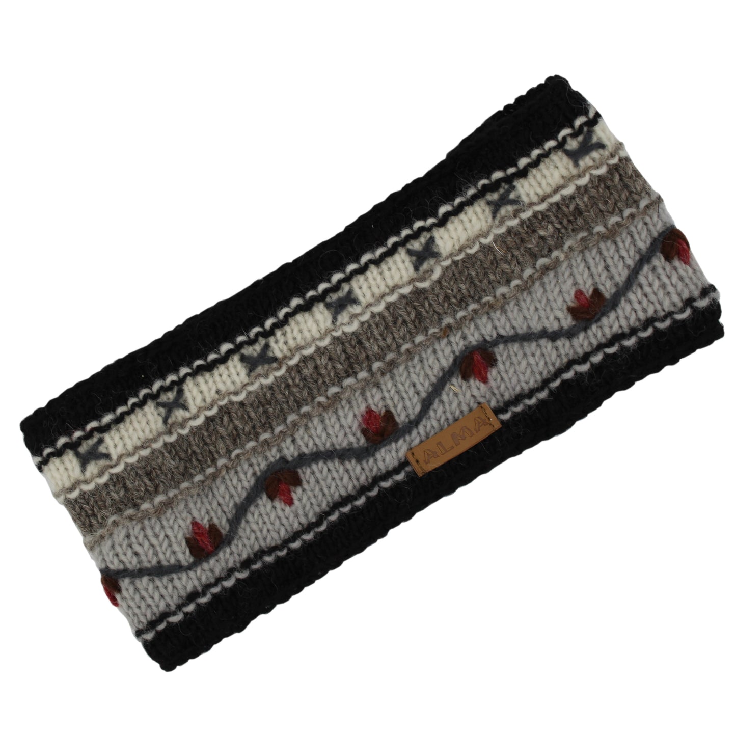 Striped Embroidered Headband