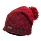 Slouchy Button Hat w. PomPom