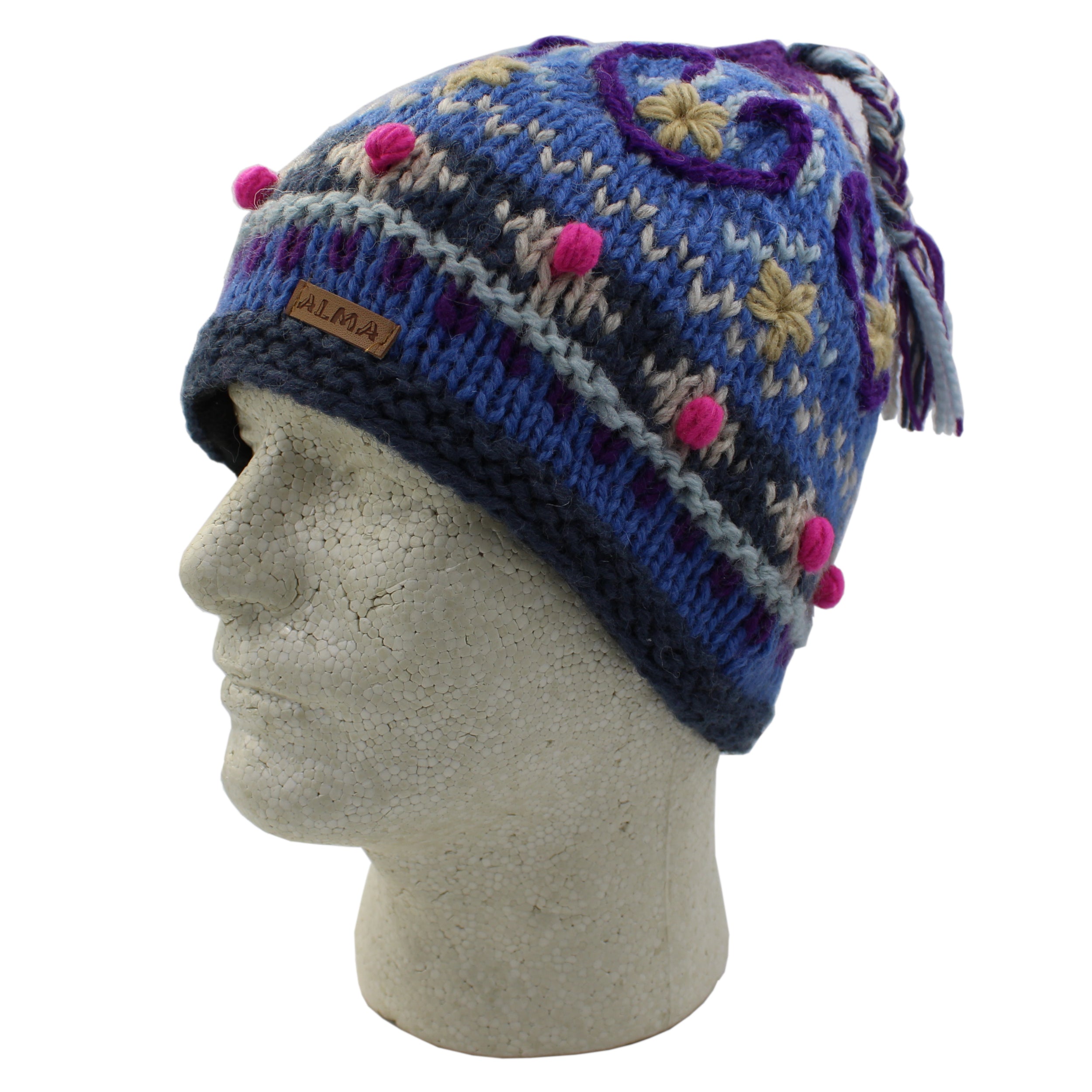 Embroidered store wool hat