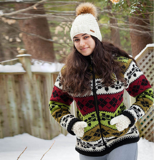 Wool Fitted Jacket Lined - Multi