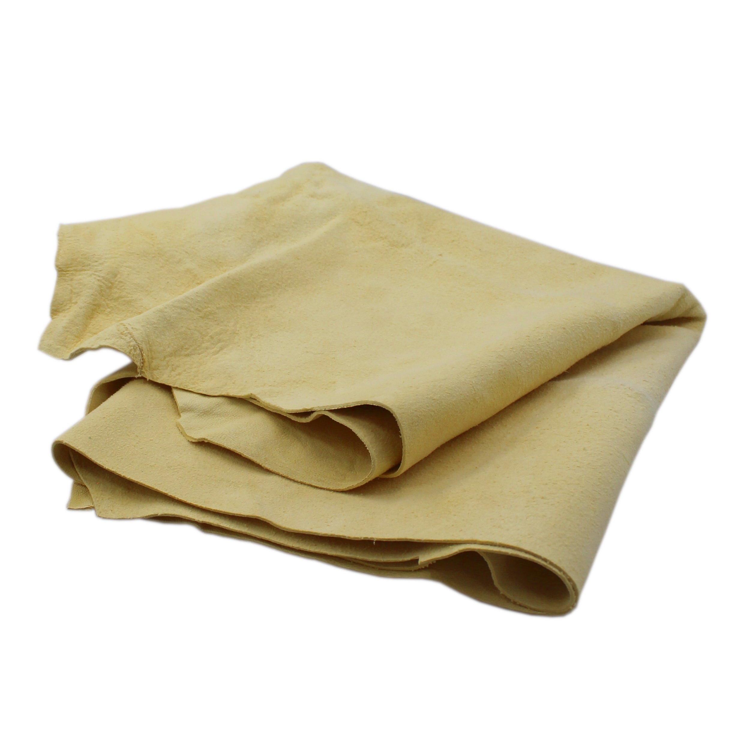 Genuine Leather Chamois Cleaning Cloth 7x7 - USA Made For Eyewear & Delicate Surfaces