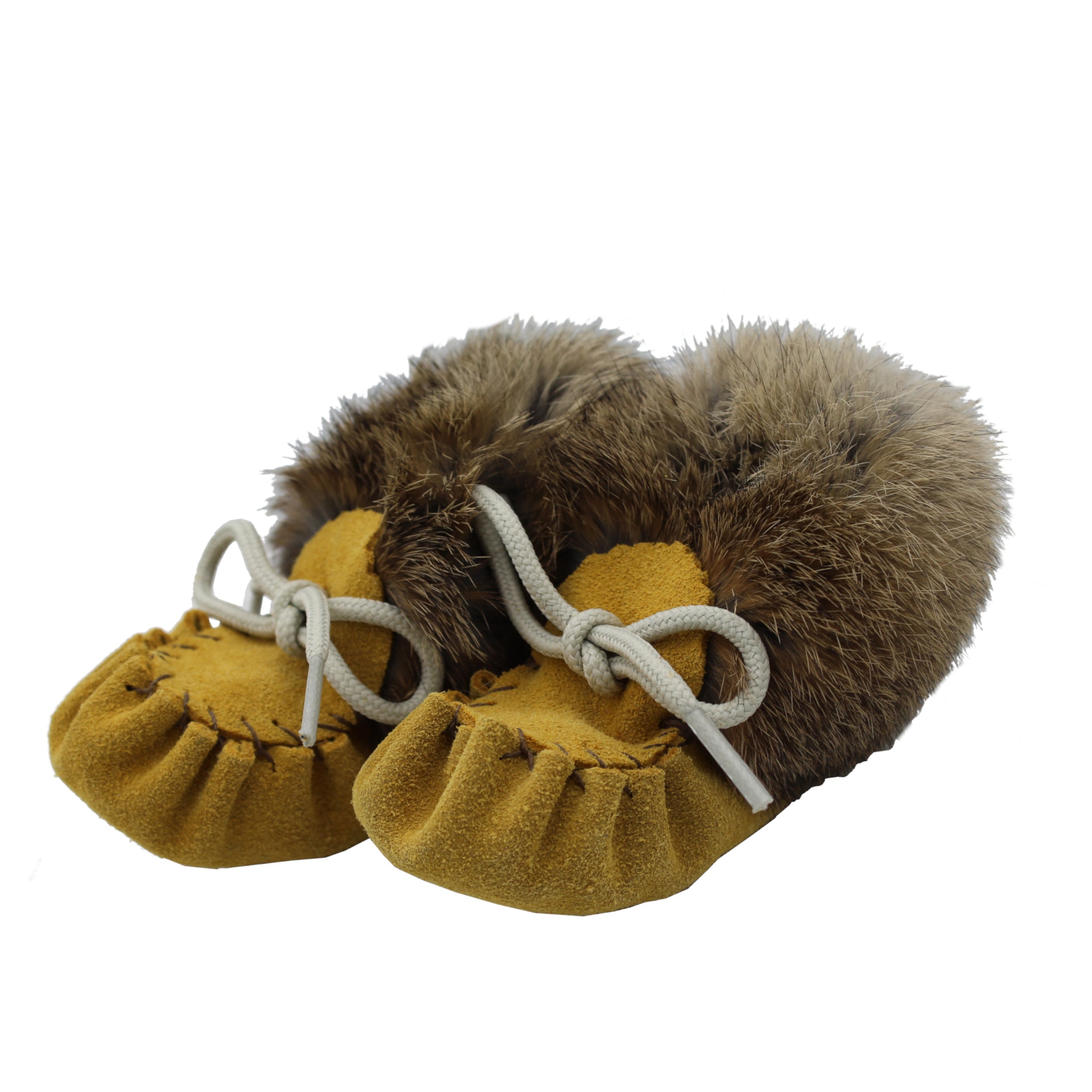 Baby moccasins with fur online