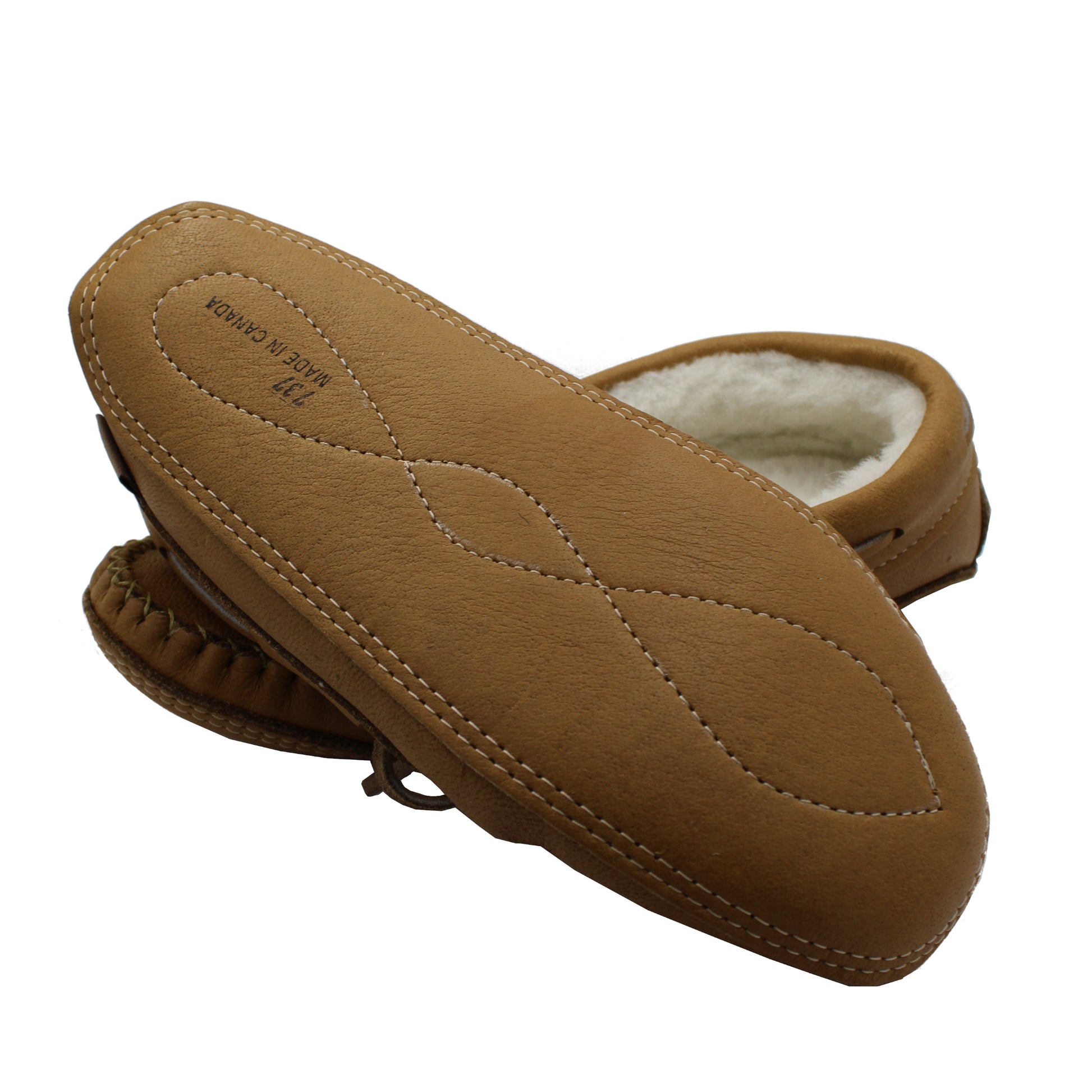 Sheepskin Lined Moccasins - Main Image