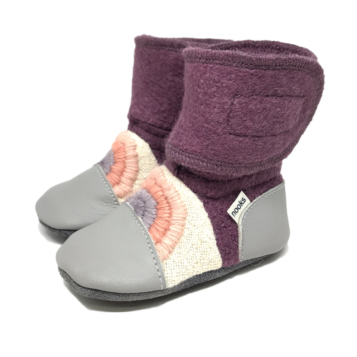 Nook Design Embroidered Booties