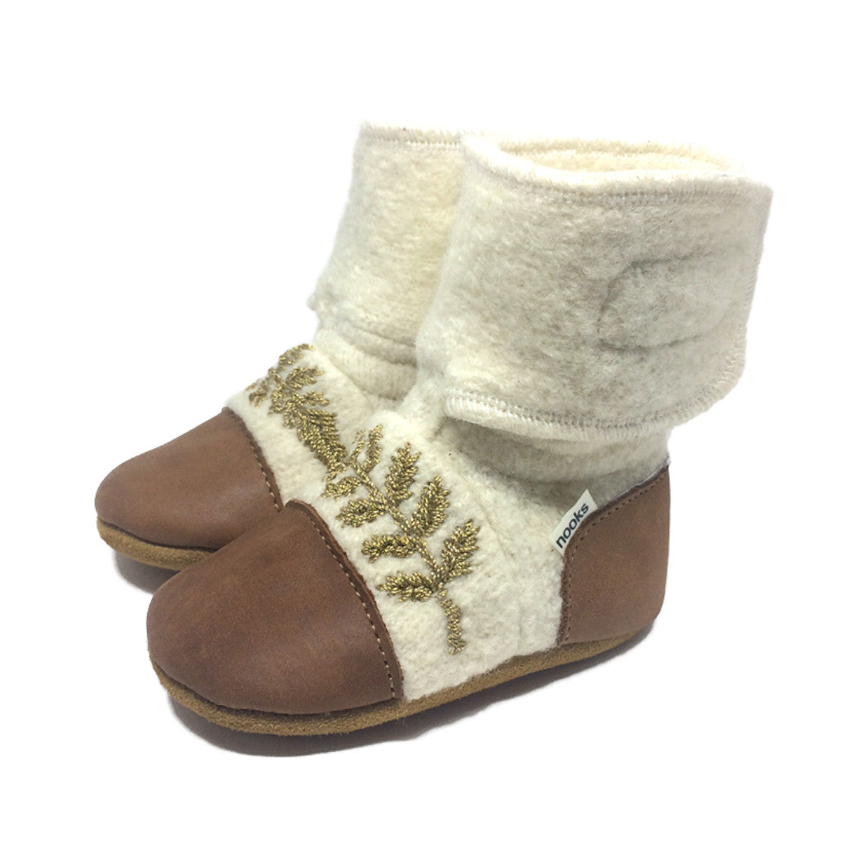 Nook Design Embroidered Booties
