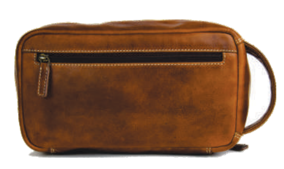 RE Leather Toiletry Case (11"x6"x3.5")