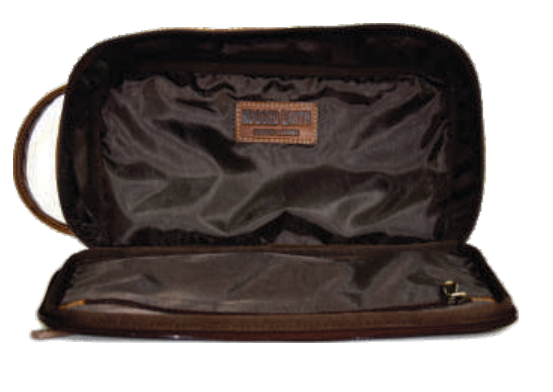 RE Leather Toiletry Case (11"x6"x3.5")