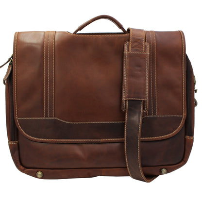 RE Leather Bag (18"x 13.5"x 3")