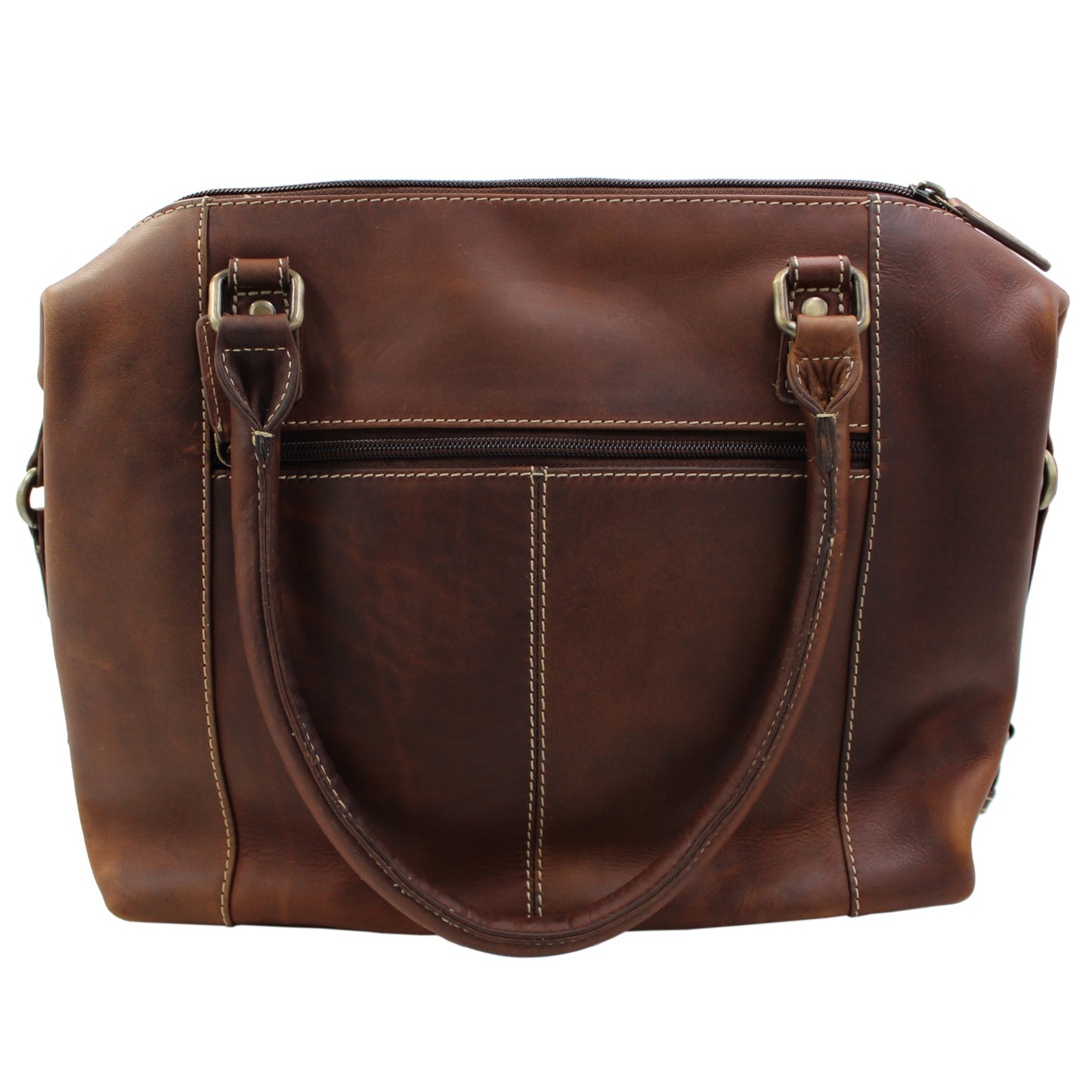 RE Leather Bag (13"x 10"x 3")