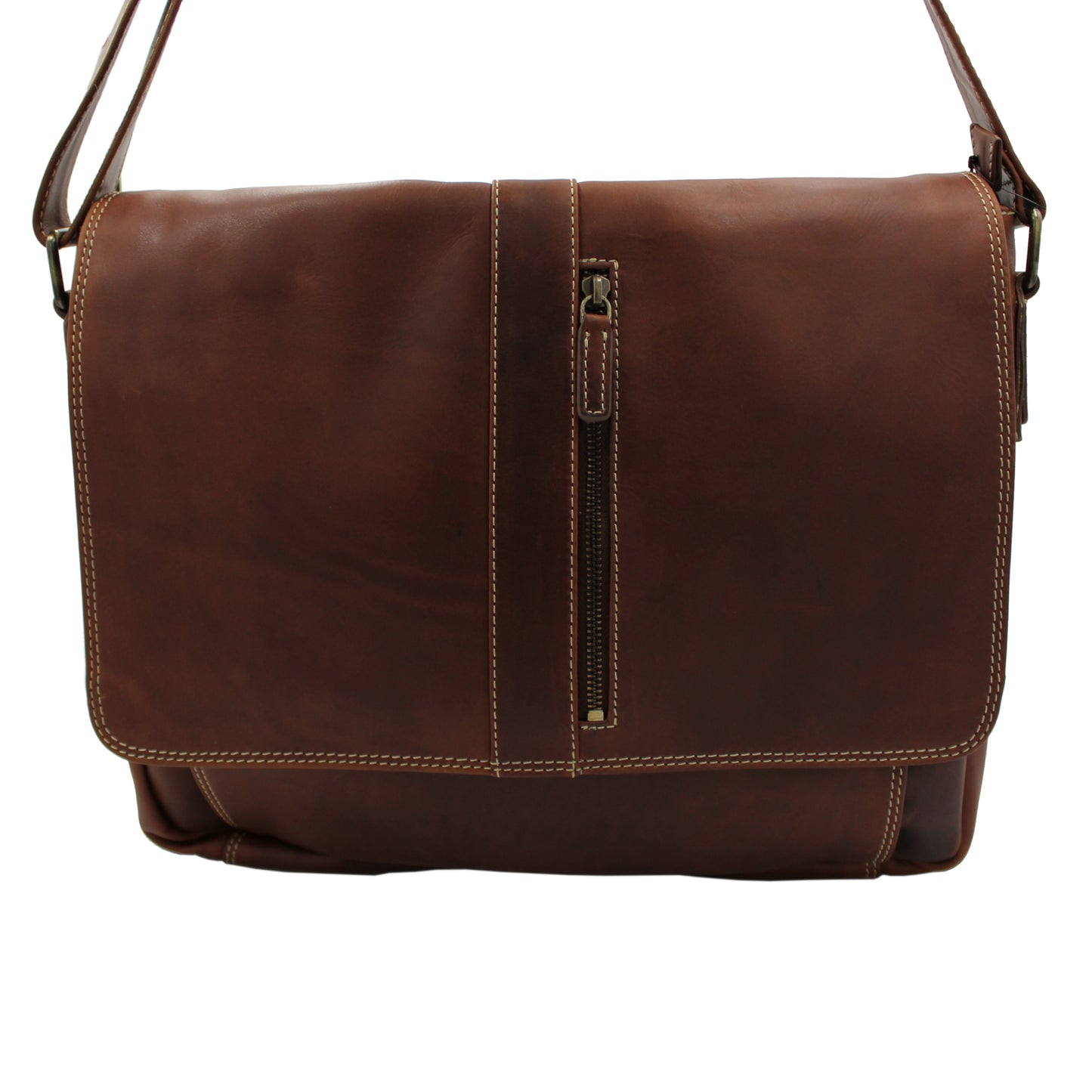 RE Leather Bag (16"x 12"x 2.5")