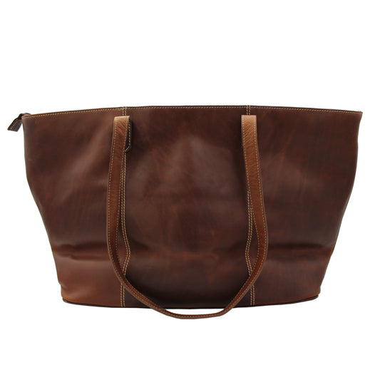 RE Leather Bag (17"x 11.5"x 6")