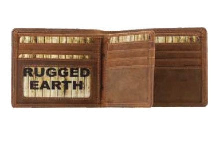 RE Leather Wallet - Bifold with Mid Flap