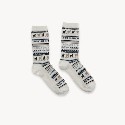 Alpaca Printed Socks - Kids