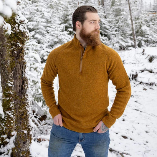 Wool 1/4 Zip Sweater