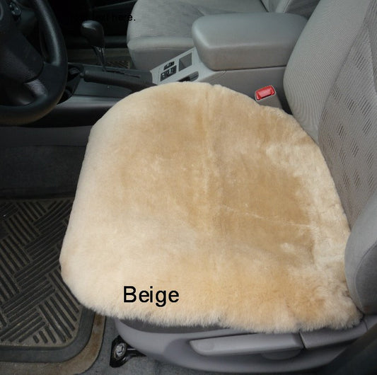Sheepskin Car Seat Cover. Made in Canada by Egli's Sheep Farm