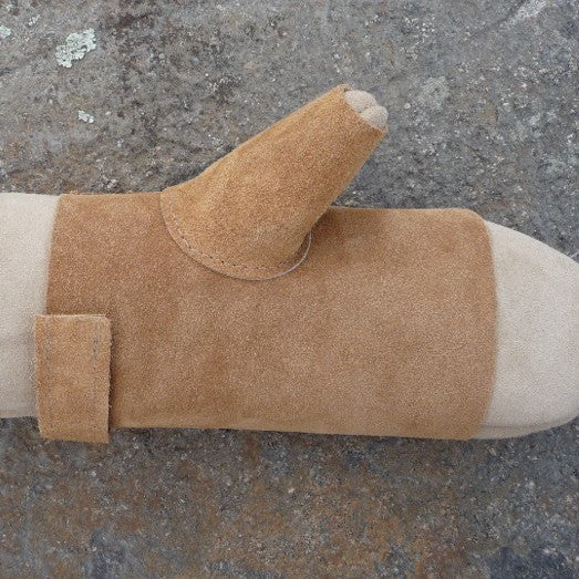 Leather Mitt palm Protectors. Made in Canada by Egli's Sheep Farm