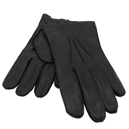 Unlined Leather Gloves - Men's