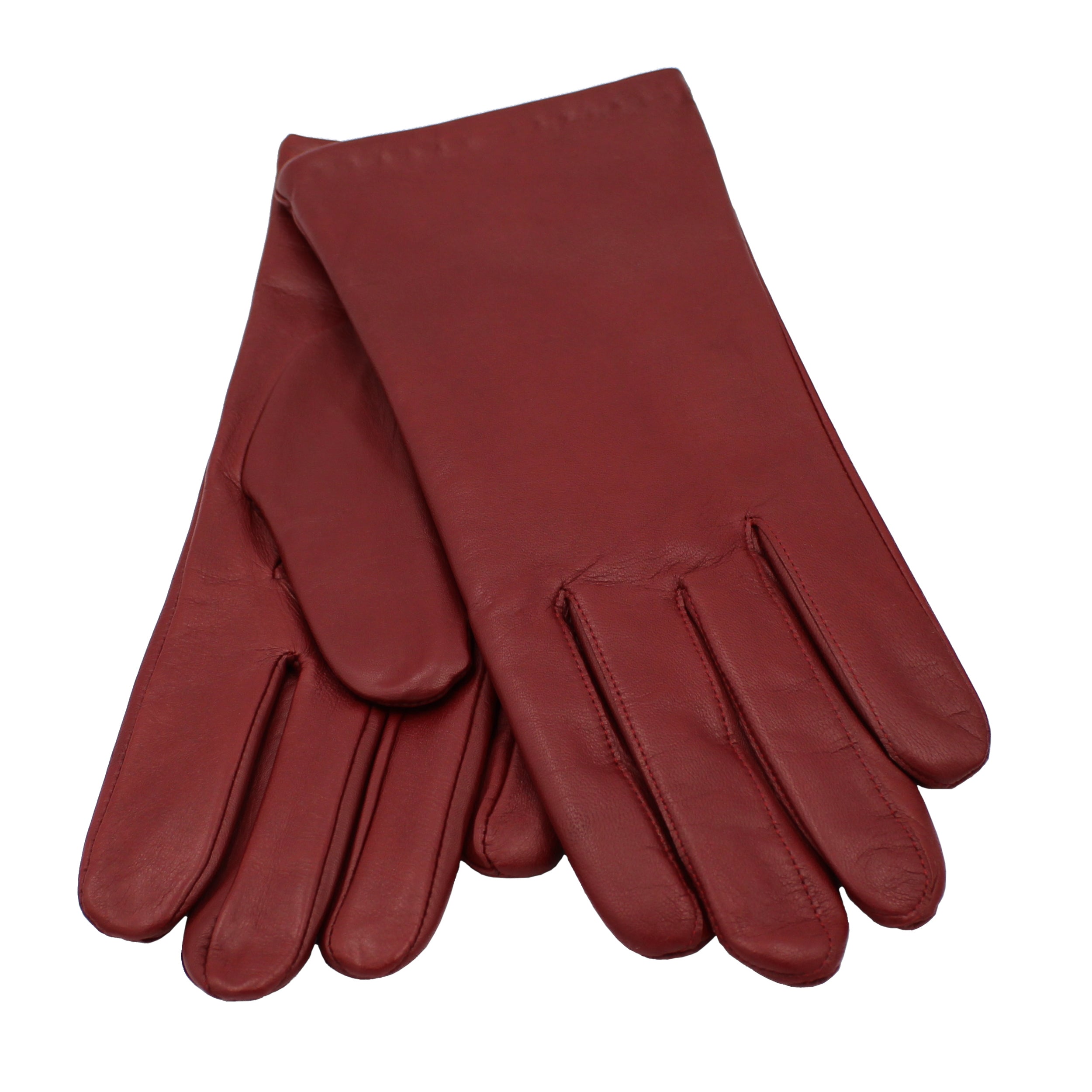 Maroon leather on sale ladies gloves