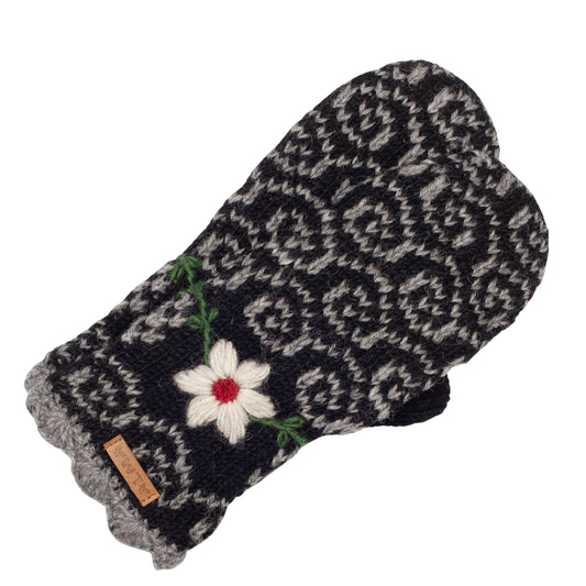 Embroidered Mitts