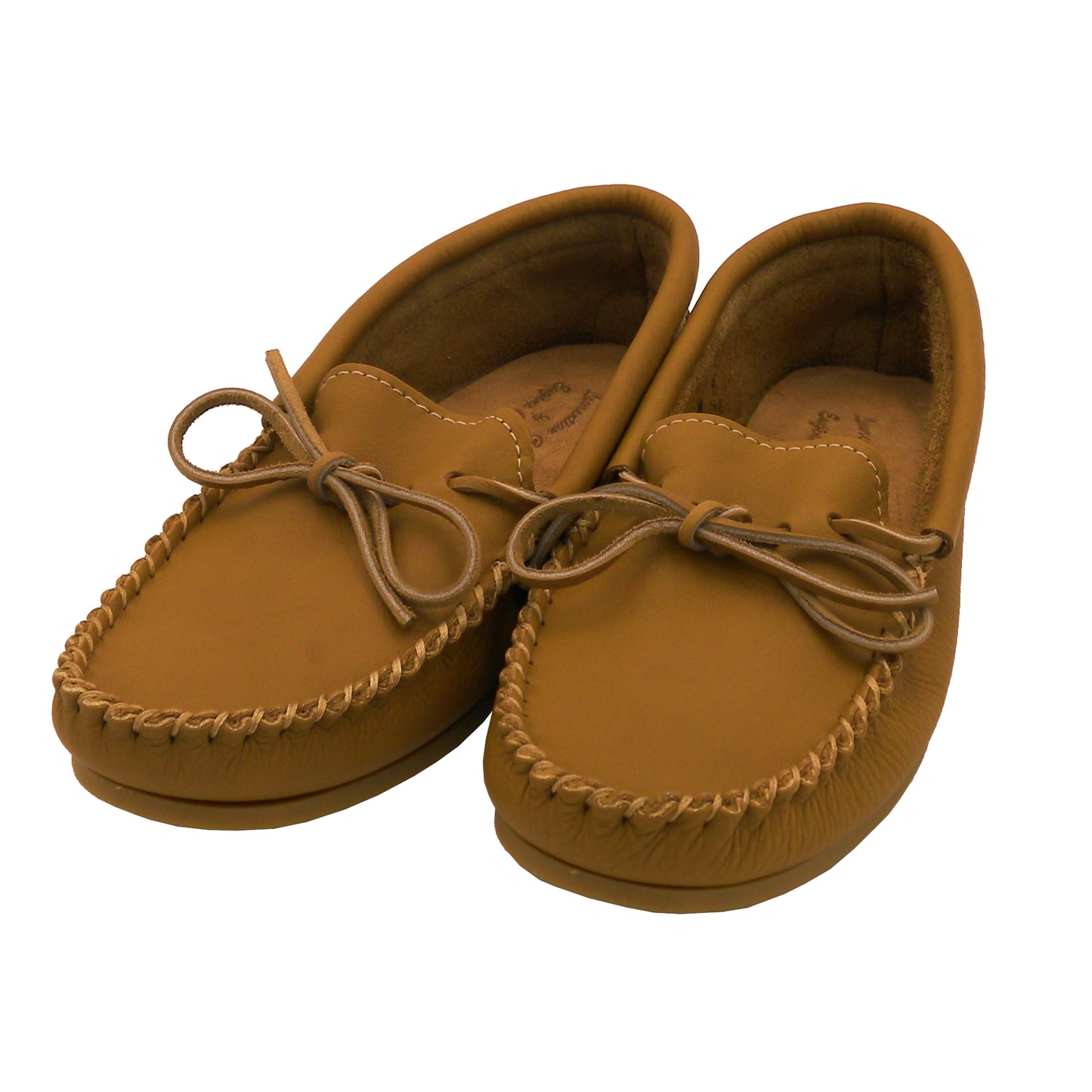 Rubber Sole Leather Moccasins