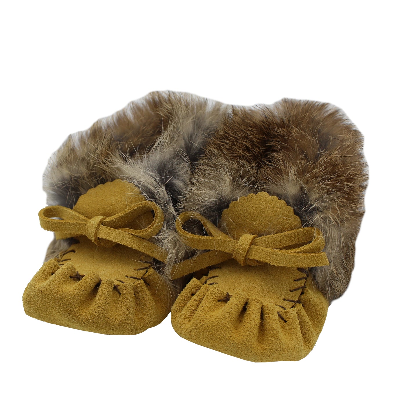 Baby Suede Moccasins - with Fur