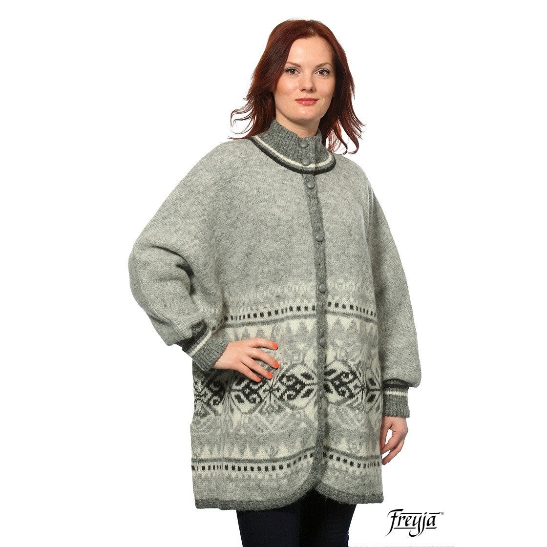 Poncho - w. Sleeves Icelandic Wool