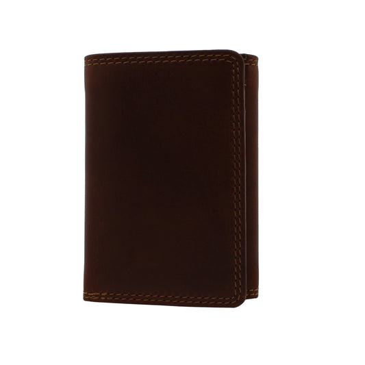 RE Leather Wallet - Trifold with 12 Credit Card