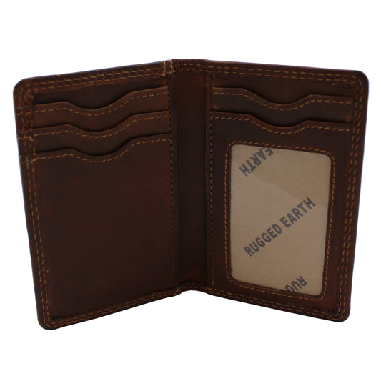 RE Leather Wallet - Bifold Credit Card Wallet